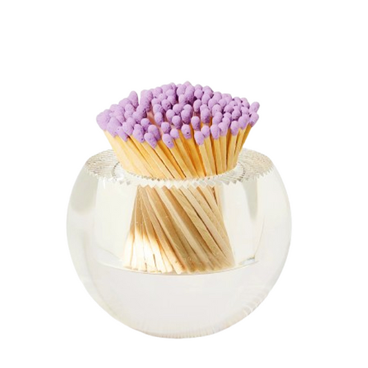 Lavender Round Acrylic Match Striker