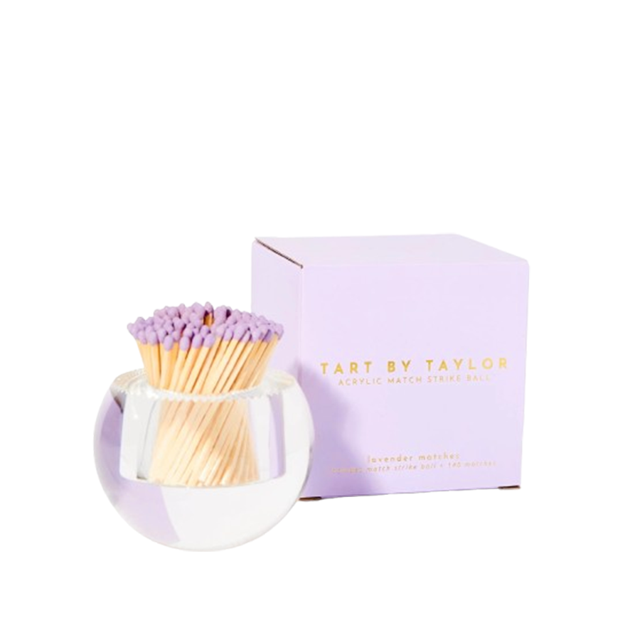 Lavender Round Acrylic Match Striker