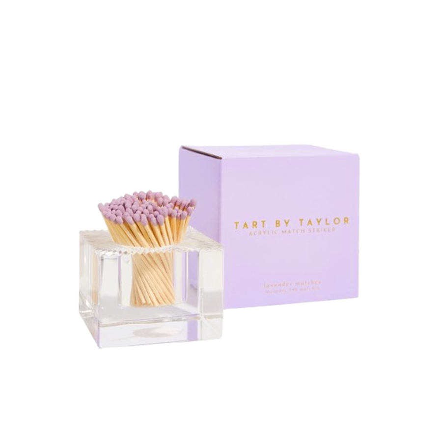 Lavender Square Acrylic Match Striker