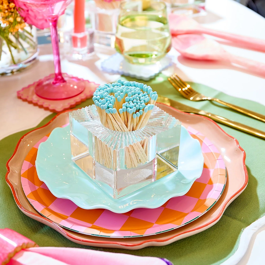 Light Blue Square Acrylic Match Striker