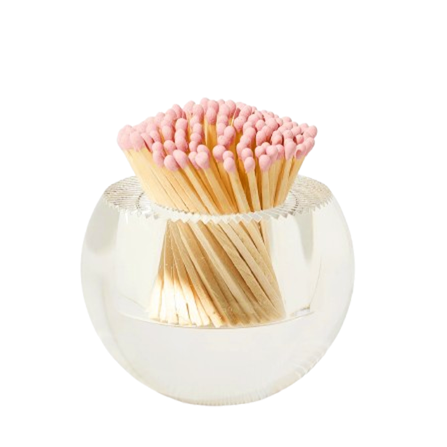 Light Pink Round Acrylic Match Striker