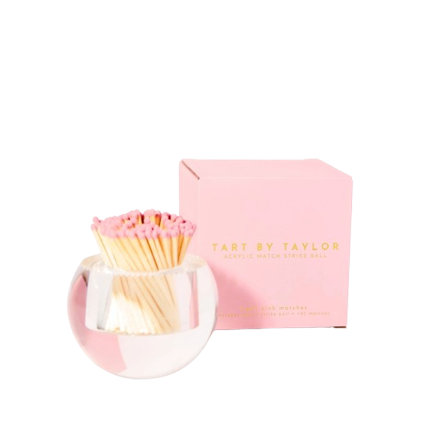 Light Pink Round Acrylic Match Striker