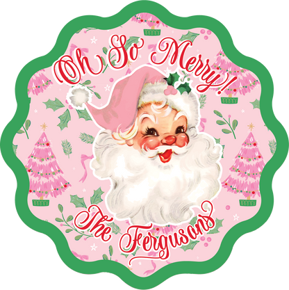 Oh So Merry Personalized Coaster Set