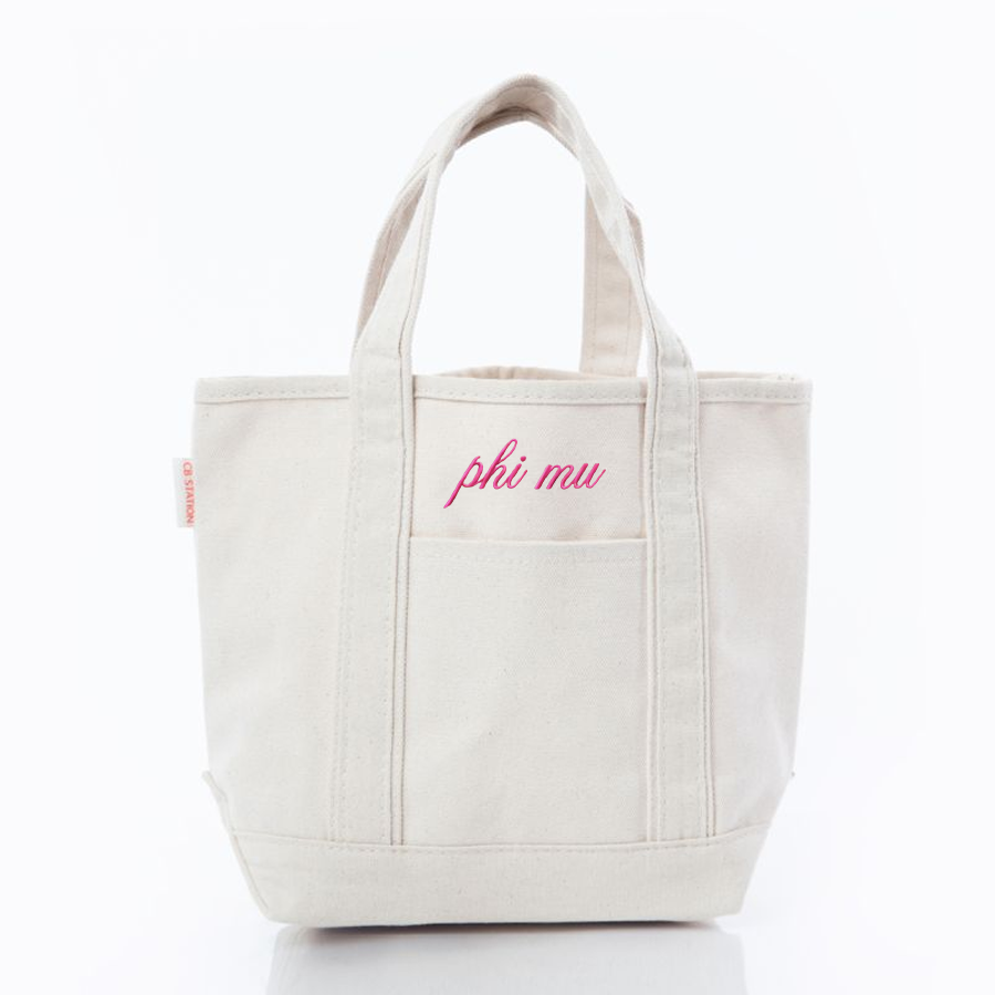 Sorority Embroidered Mini Tote