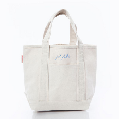 Sorority Embroidered Mini Tote