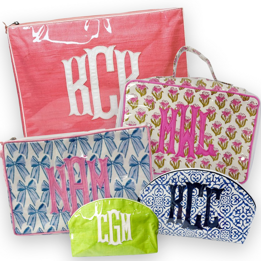 Tiana NY Monogram Pouches