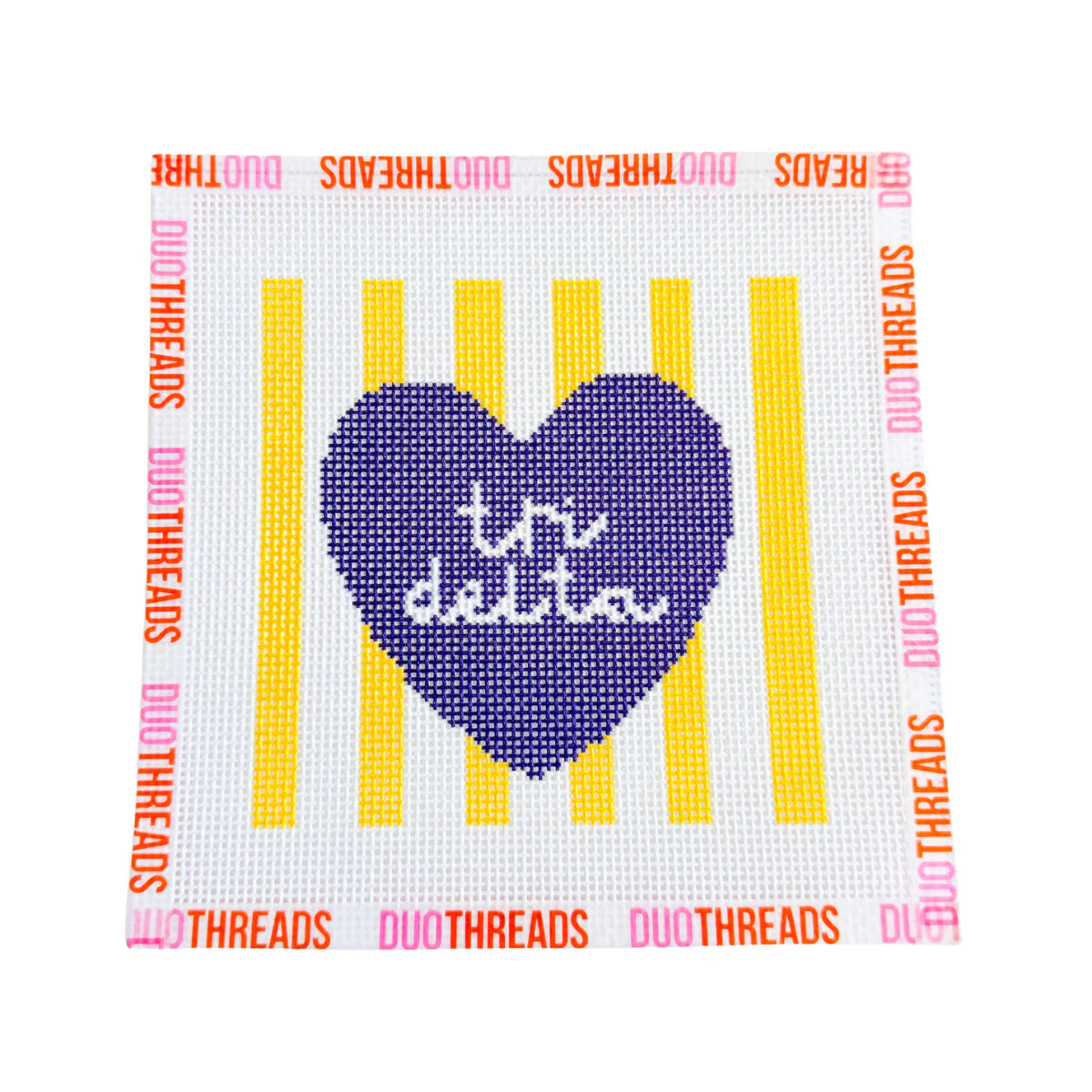 COMING SOON! Sorority Heart Needlepoint Canvas