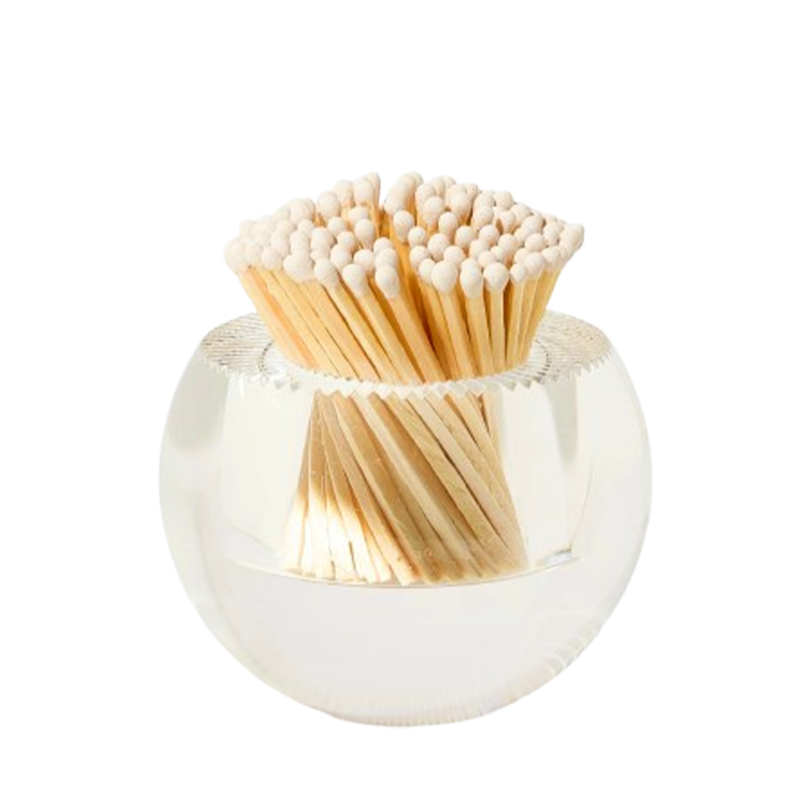 White Round Acrylic Match Striker