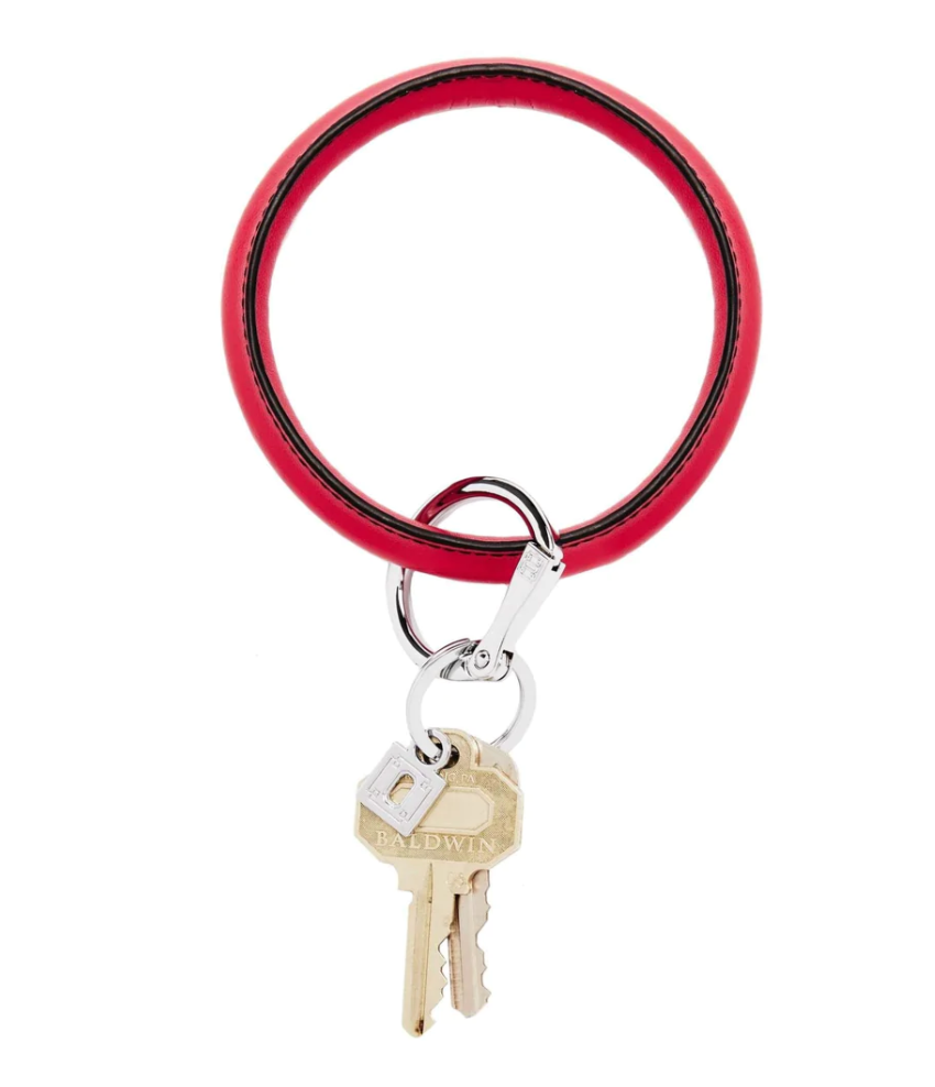 Leather Big O Key Rings