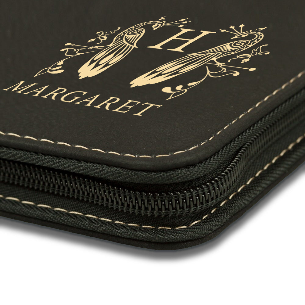 Engraved Zippered Portfolio