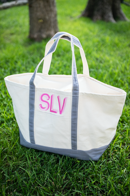 Large Canvas Tote